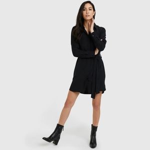 Quince washable silk shirt dress
